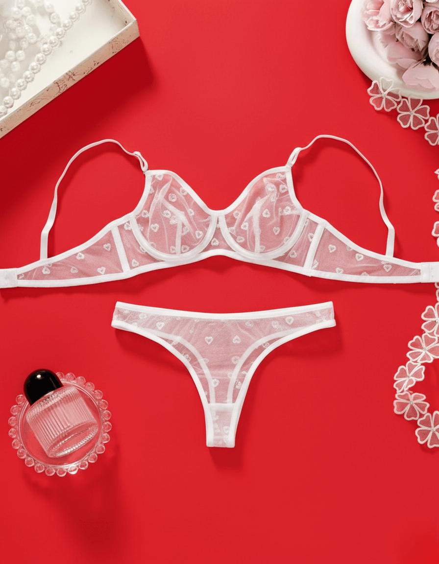 Lingerie Sexy em Tule Coração – Doce Malícia - Imagem 35