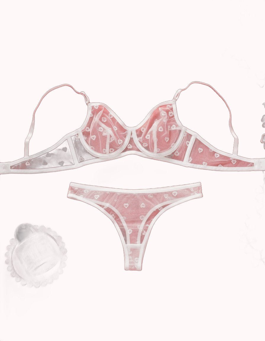Lingerie Sexy em Tule Coração – Doce Malícia - Imagem 16