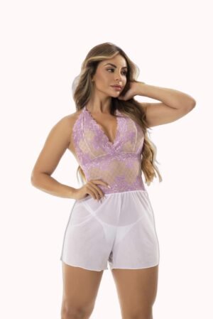 Macaquinho de Tule Transparente – Doce Malícia