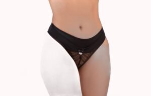 Tanga em microfibra com detalhe de renda – Doce Malícia