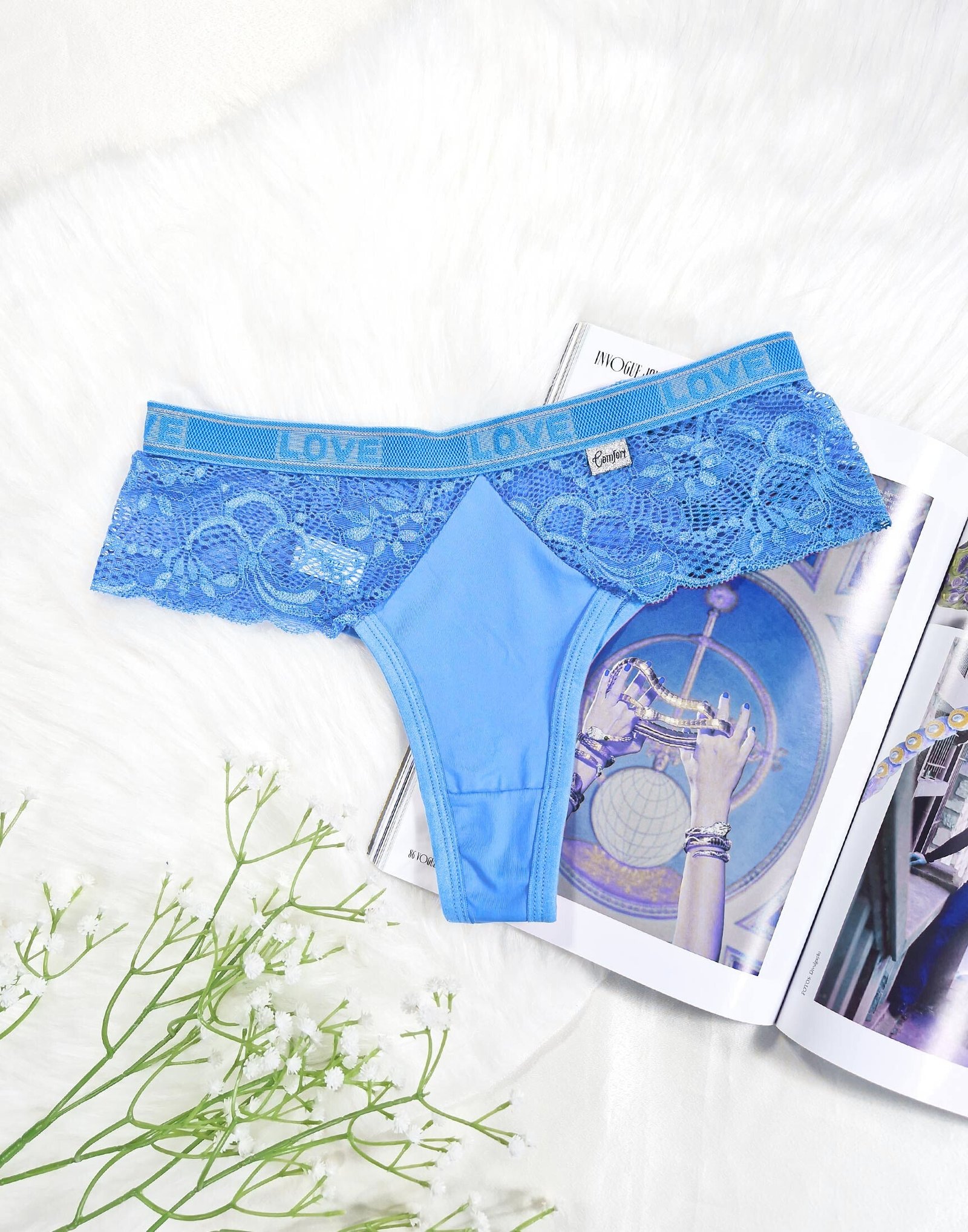 Tanga Fio com Renda Lateral e Elástico – Doce Malícia - Imagem 12