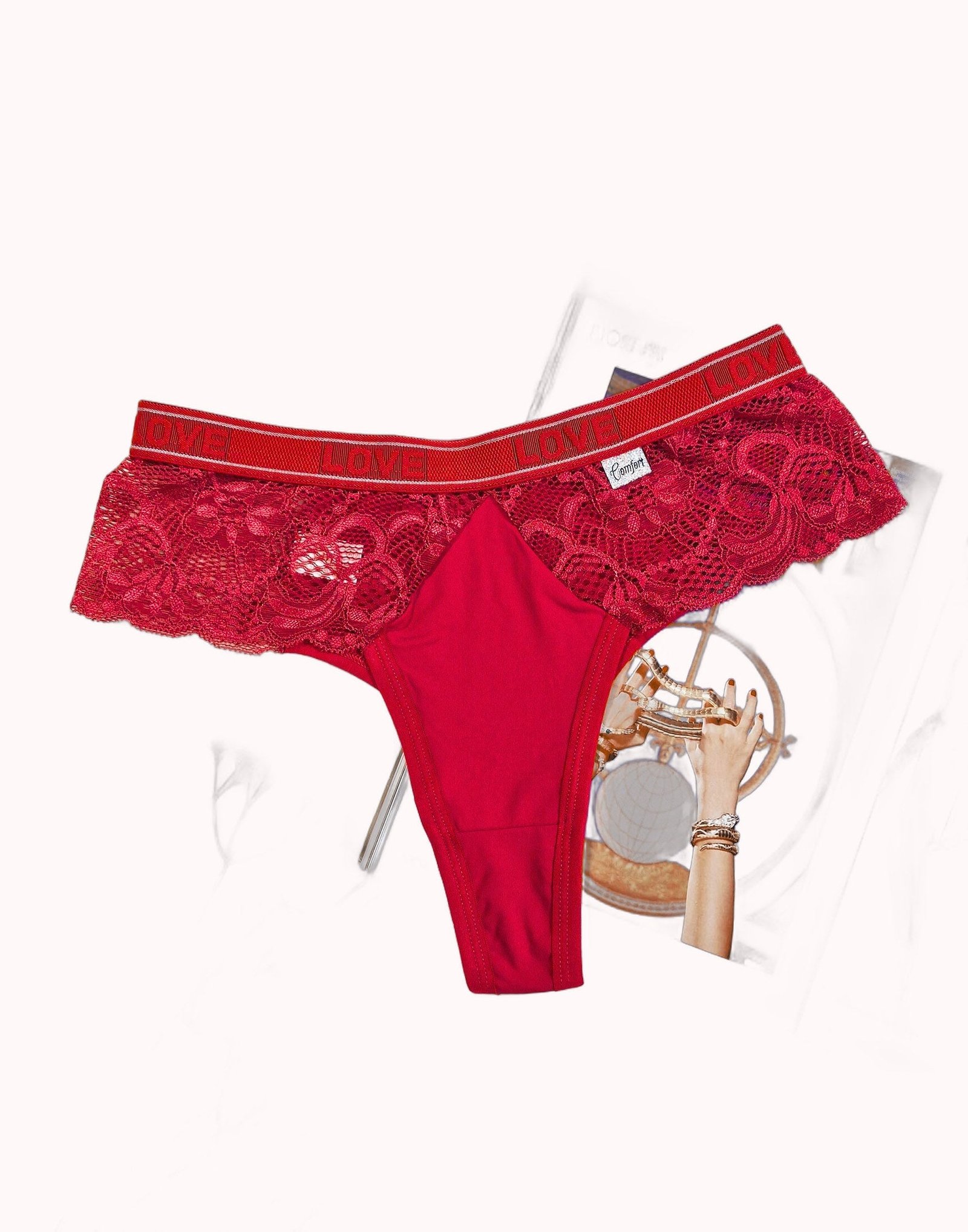 Tanga Fio com Renda Lateral e Elástico – Doce Malícia - Imagem 5