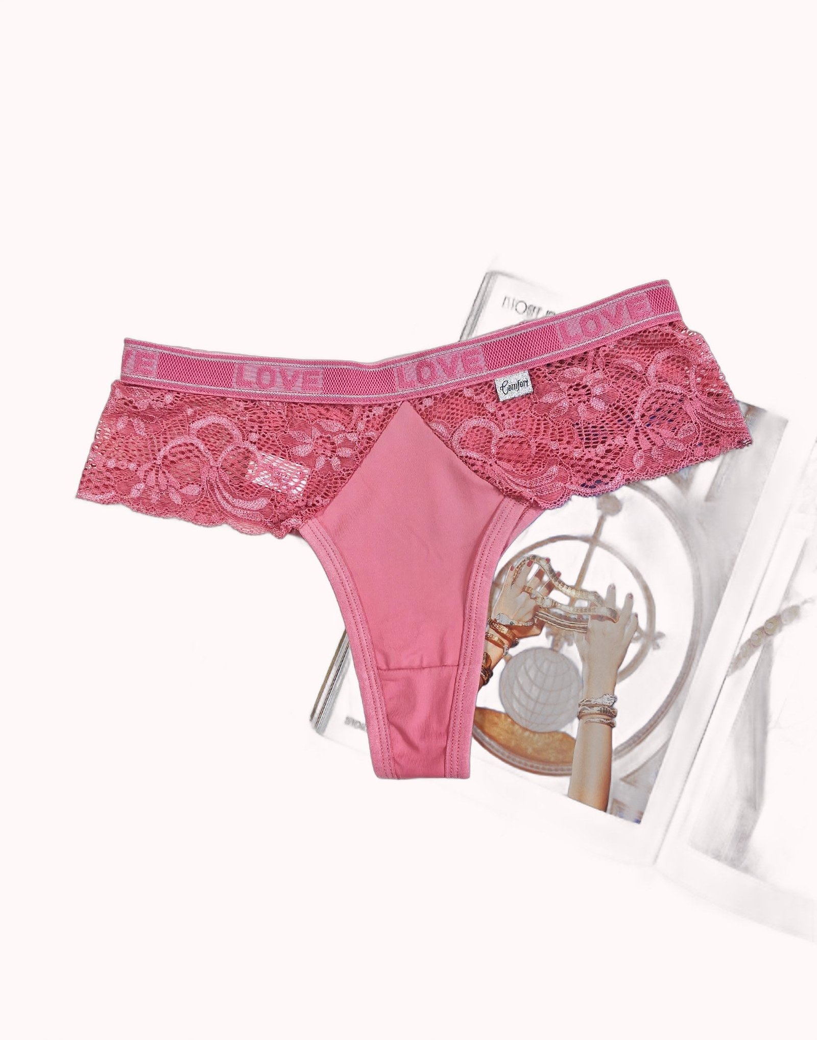 Tanga Fio com Renda Lateral e Elástico – Doce Malícia - Imagem 3